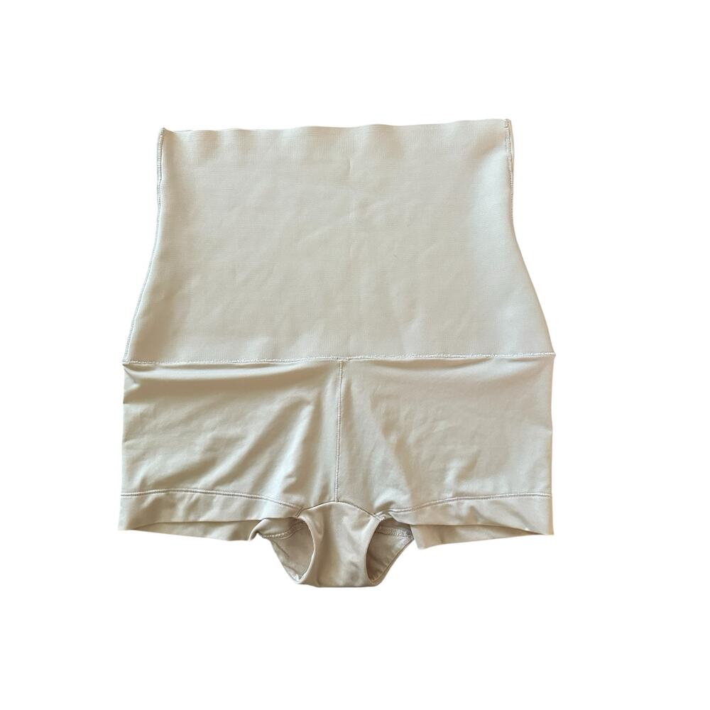 Maidenform XL nude tan shorts girdle undergarments compression EUC worn once